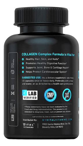 Vital Vitamins Collagen For Women & Men - Tipo I Ii Iii... - Imagem 5