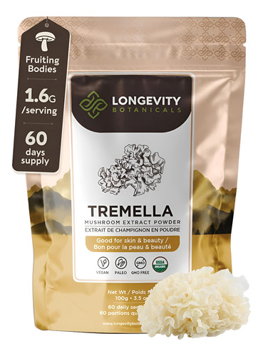 Longevity Botanicals Cogumelo Tremella Orgânico Em Pó - Supl - Imagem 10