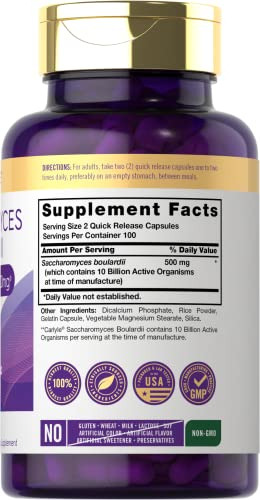 Suplemento Probiótico Carlyle Saccharomyces Boulardii 200 Ca - Imagem 2