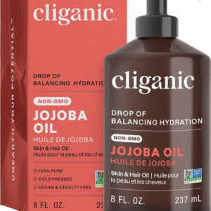 Óleo De Jojoba Cliganic 100% Puro Prensado A Frio Não Refina