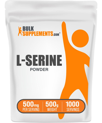 Suplemento Bulksupplements.com L-serina 500 Mg Em Pó 500 G