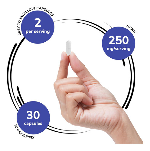 Genex Formulas 250 Mg Nmnh (60 Cápsulas - 30 Porções) Uthp - Imagem 3
