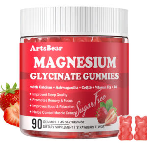 Suplemento Gomas De Glicinato De Magnésio Artsbear 1000 Mg 9