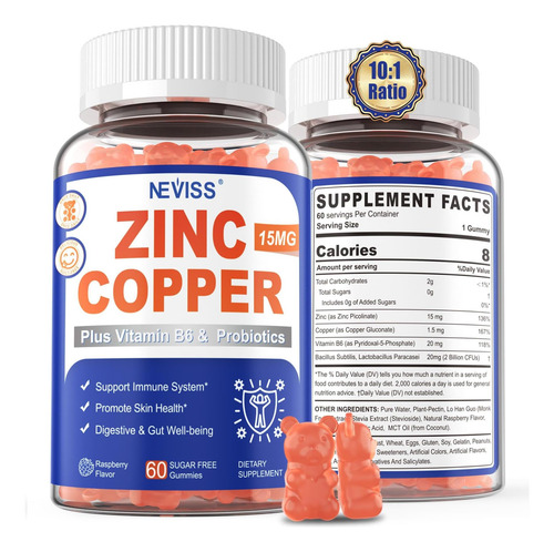 Suplemento De Zinco Com Cobre + Vitamina B6 Probióticos Um - Imagem 10