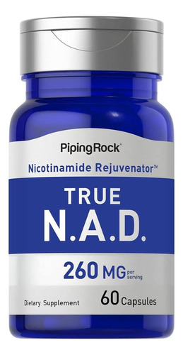 Suplemento Piping Rock Nad 260mg Nicotinamida Adenina Dinu
