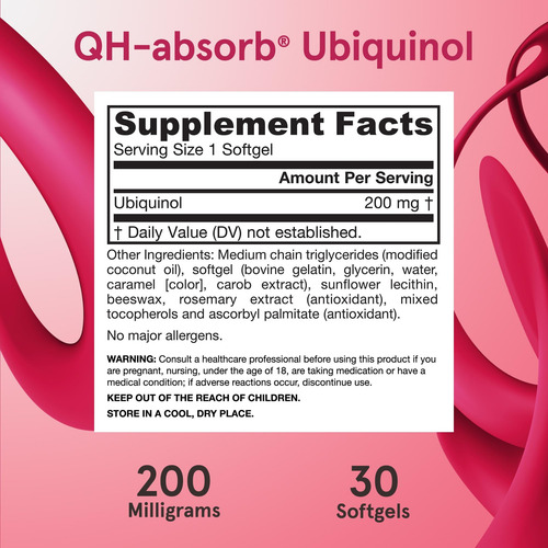 Suplemento Jarrow Formulas Qh-absorb 200 Mg De Cápsulas De C - Imagem 6