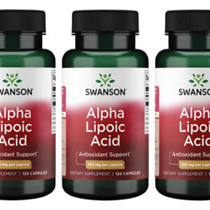 Suplemento De Ácido Alfa Lipóico Swanson 100 Mg 120 Cápsulas