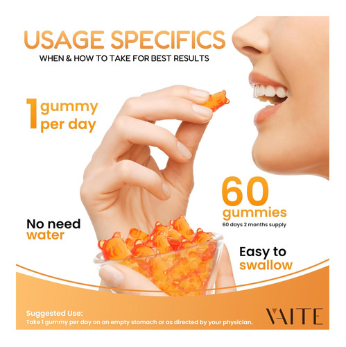 Suplemento De Pterostilbeno Gummies 250mg-suporta Poderosos - Imagem 10