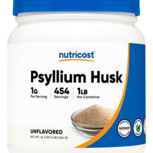 Suplemento Nutricost Psyllium Husk Ground Powder 454g