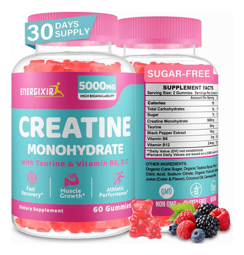 Gominhas De Creatina Monohidratada Para Mulheres - Imagem 9