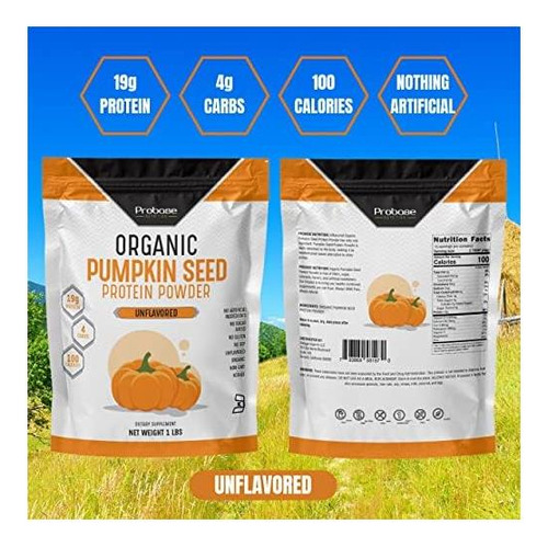 Proteína De Semente De Abóbora Probase Nutrition: Vegana - Imagem 6