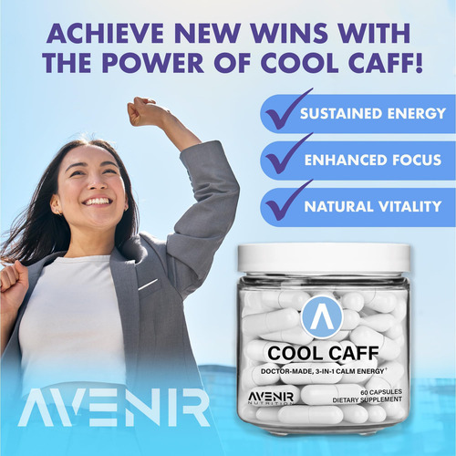 Avenir Nutrition Cool Caff Energy Supplements L Teanina E C - Imagem 11