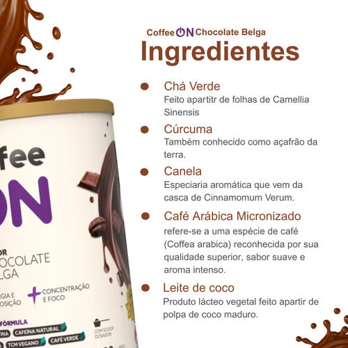 4 Lata Coffee On Chocolate Belga 1200g Solúvel Super Intenso - Imagem 11