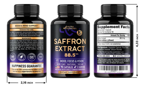 Suplementos Naturais De Açafrão - Extrato Puro De Açafrão 88 - Imagem 7