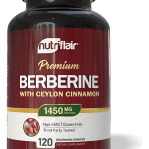 Nutriflair Berberina Com Canela Do Ceilão 1450mg Suplemento.