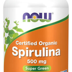 Now Foods Supplements Espirulina Orgânica 500 Mg Com E Gla