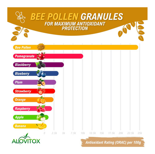 Grânulos De Pólen De Abelha Alovitox Pólen De Abelha Cru 1 - Imagem 9