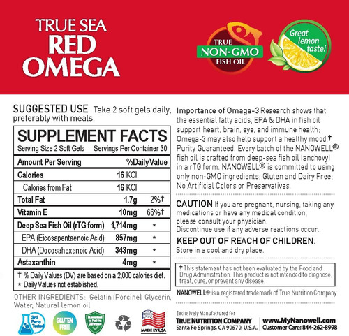 Óleo De Peixe Vermelho Omega-3 1714 Mg Suplemento Dietético - Imagem 12