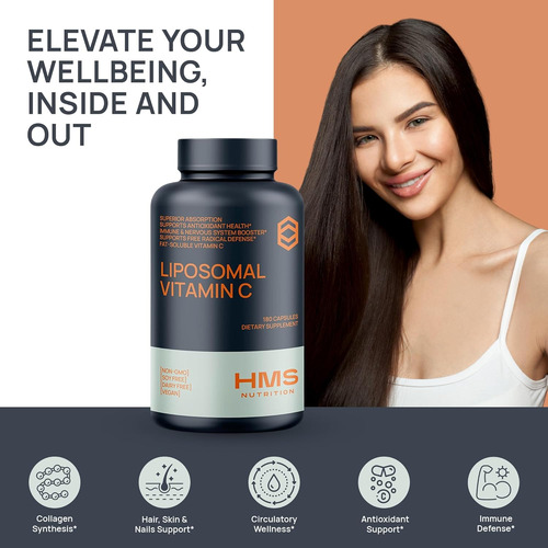 Vitamina C Lipossomal Premium 1600mg - Solúvel Em Gordura - - Imagem 5