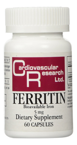 Suplemento De Ferro Cardiovascular Research Ferritina 5 Mg 6