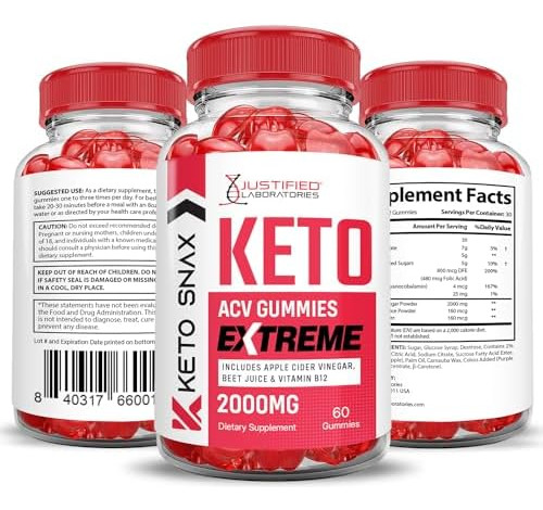 Keto Snax Keto Acv Gummies Extreme 2000mg Keto Snax Keto Gum - Imagem 7