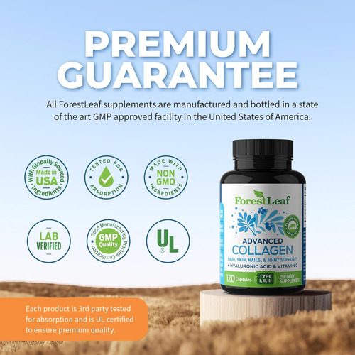 Forestleaf Multi Collagen Pills Com Ácido Hialurónico + V... - Imagem 3
