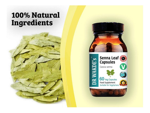 Dr Wakdes Senna Capsules (60 Caps Veg Suplemento À Base De - Imagem 16
