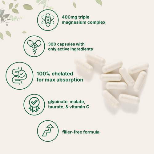 Suplemento De Microingredientes Triplo Magnésio 400 Mg 300 C - Imagem 3