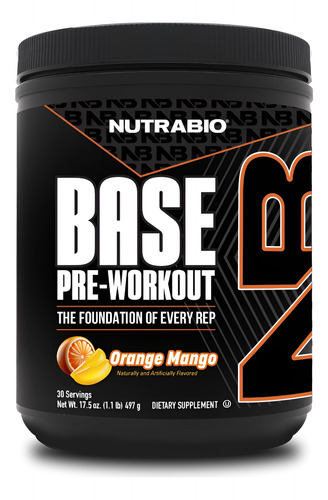 Pó Pré-treino Nutrabio Base 200 Mg De Cafeína E Laranja E Ma