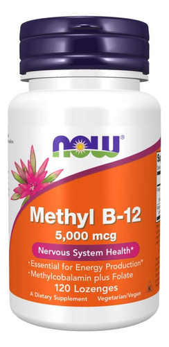 Now Foods Supplements Metil B-12 (metilcobalamina) 5.000 Mc