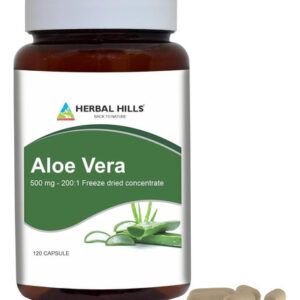 Cápsulas De Aloe Vera Herbal Hills (aloe Barbadensis) 120