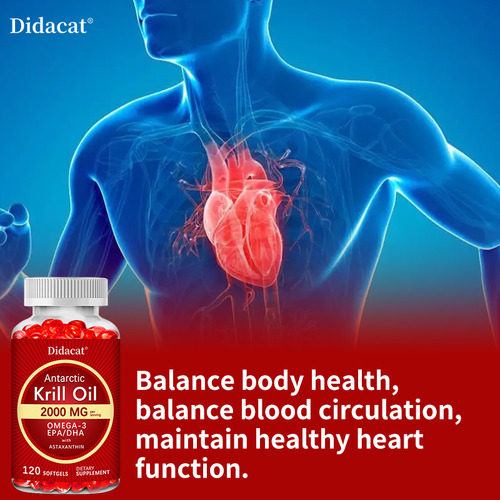 Óleo De Krill Antártico De 2000 Mg Ômega-3 Epa Dha Com As - Imagem 7