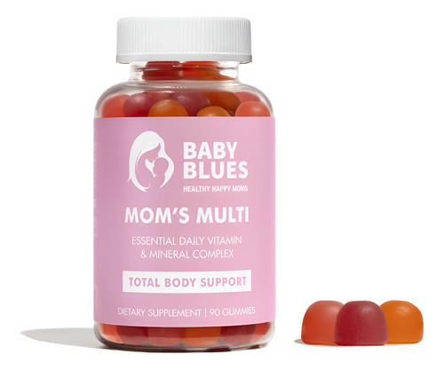 Baby Blues Womens Multivitamin Gummies Energia Diária Humor - Imagem 8