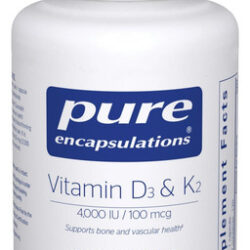 Cápsulas De Vitamina D3 E K2 Encapsulamentos Puros 120 Uni
