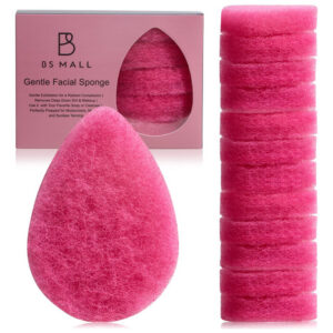 Esponja Facial Bs-mall Esfoliante Para Limpeza Profunda 12 U
