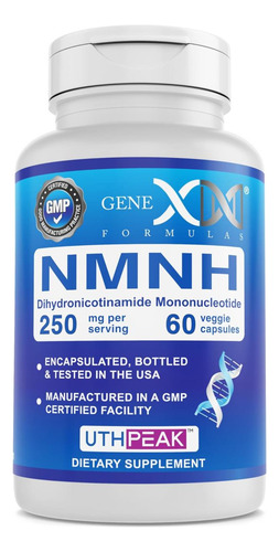 Genex Formulas 250 Mg Nmnh (60 Cápsulas - 30 Porções) Uthp