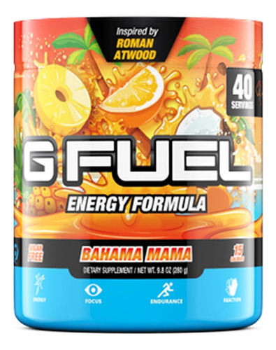 G Combustível Bahama Mama Drink Energy Pó Mix De Cafeína Pr - Imagem 7