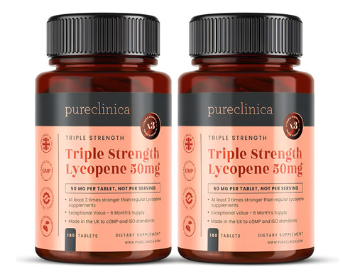 Pureclinica 50mg Licopeno X 360 Comprimidos (2 Garrafas De O