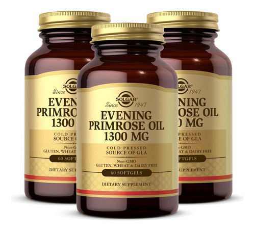 Solgar Óleo De Prímula 1300 Mg - 60 Cápsulas Softgel Pacote