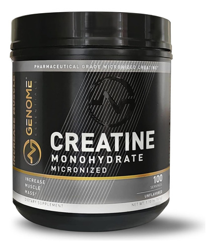 Genome Essentials Creatina Monohidratada Premium 100% Pura