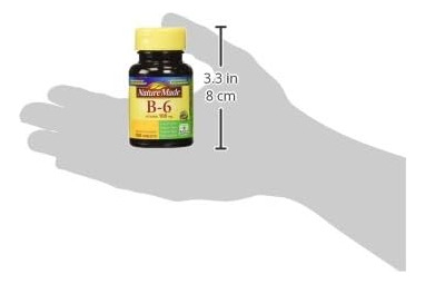 Vitamina B-6 Nature Made 100 Mg Comprimidos 100 Contagens - Imagem 5