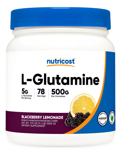 Pó De L-glutamina Adoçado Com Stevia 05 Kg