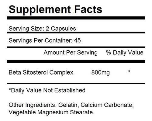 Suplementos Krk Suplementos Beta Sitosterol 800 Mg 90 Cápsul - Imagem 5