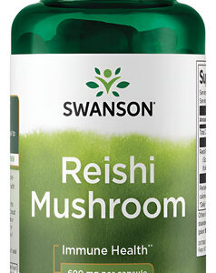Suplemento De Ervas Swanson Reishi Mushroom 600 Mg 60 Cápsul