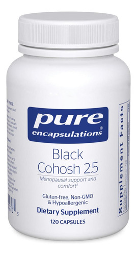 Encapsulamentos Puros Black Cohosh 2.5 Suplemento Hipoaler