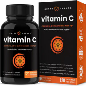Nutrachamps Vitamina C 1000mg Com Roseira Brava