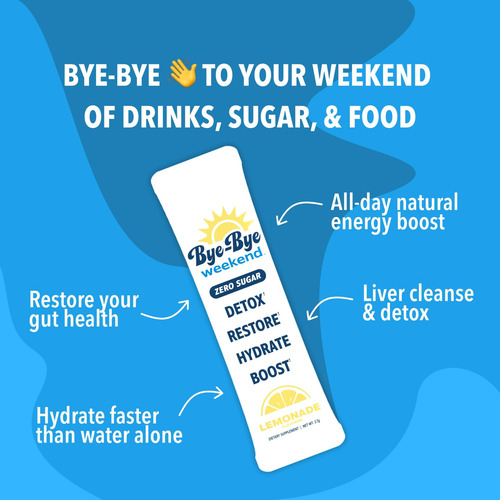 Bye-bye Weekend Recovery & Hydration Drink Mix - Eletrólitos - Imagem 11