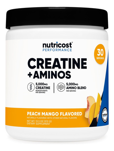 Creatina Nutricat + Aminos 30 Porções Sabor Manga