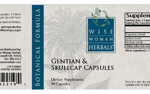 Wise Woman Herbals - Cápsulas De Genciana E Calota Craniana