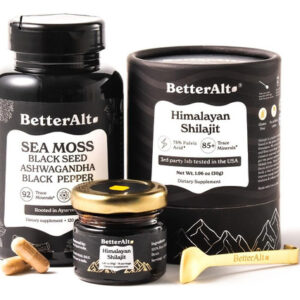 Resina Shilajit 30 G E Cápsulas De Musgo Marinho Energy Duo
